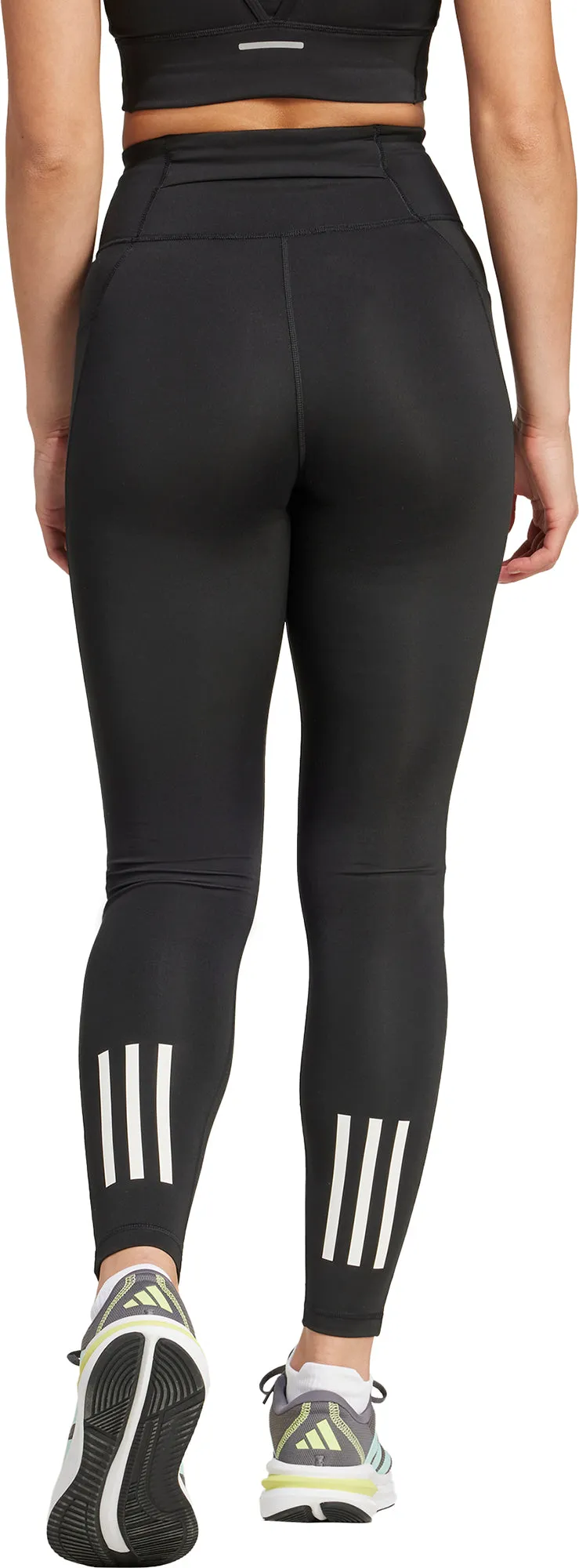 adidas Own The Run Womens Long Running Tights - Black