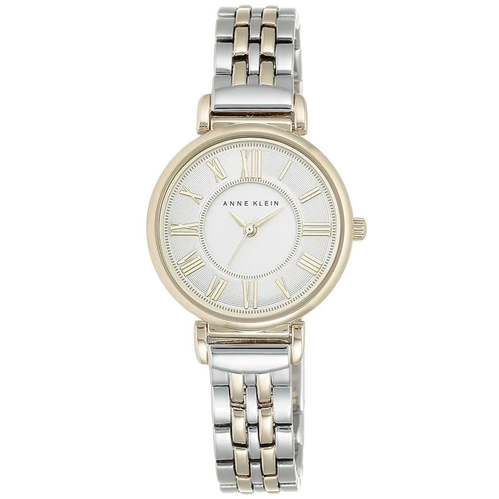 Anne Klein Two-Tone Stainless Steel Silver Dial Women's Watch - AK2159SVTT