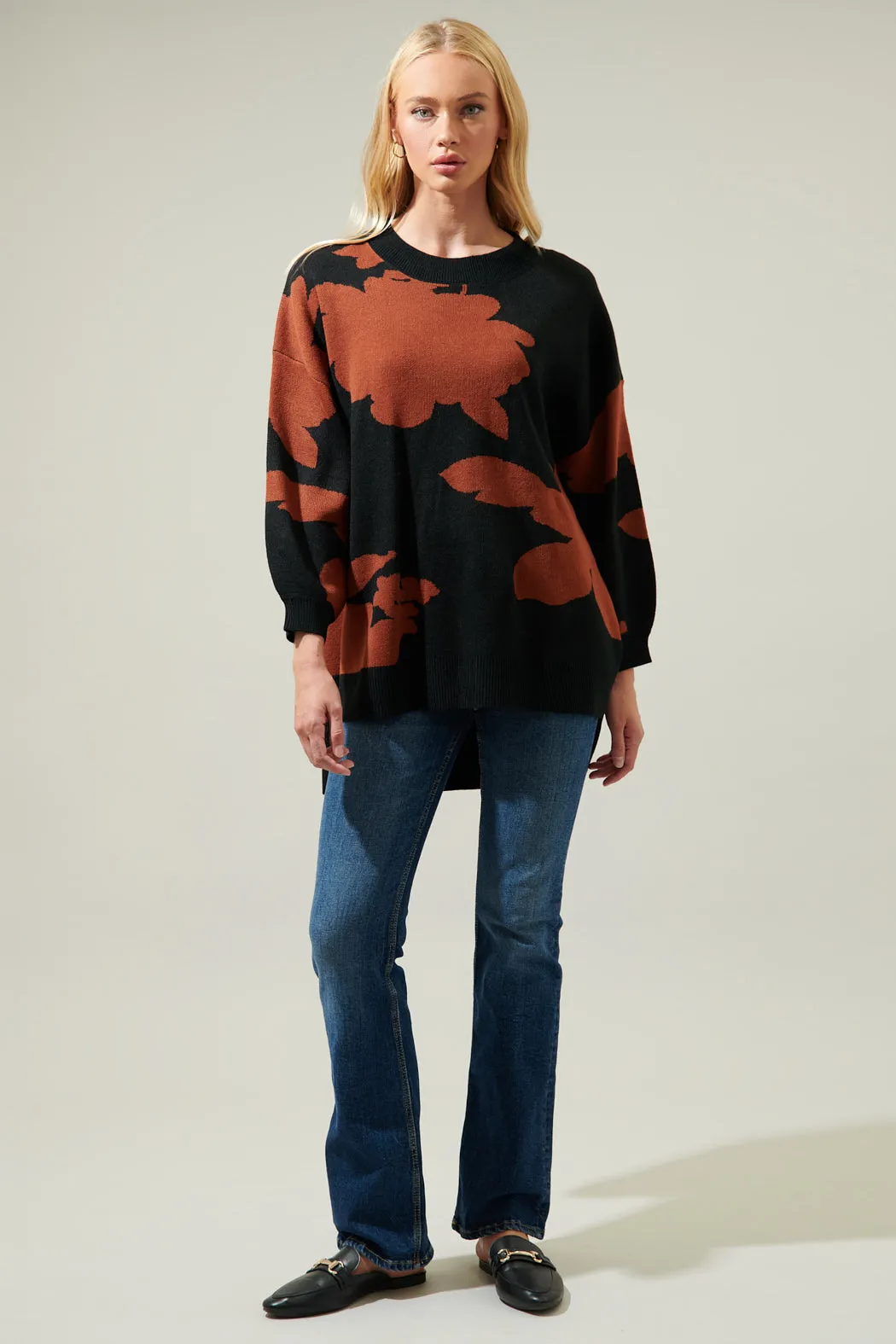 Aurora Sunday Hi Low Tunic Sweater