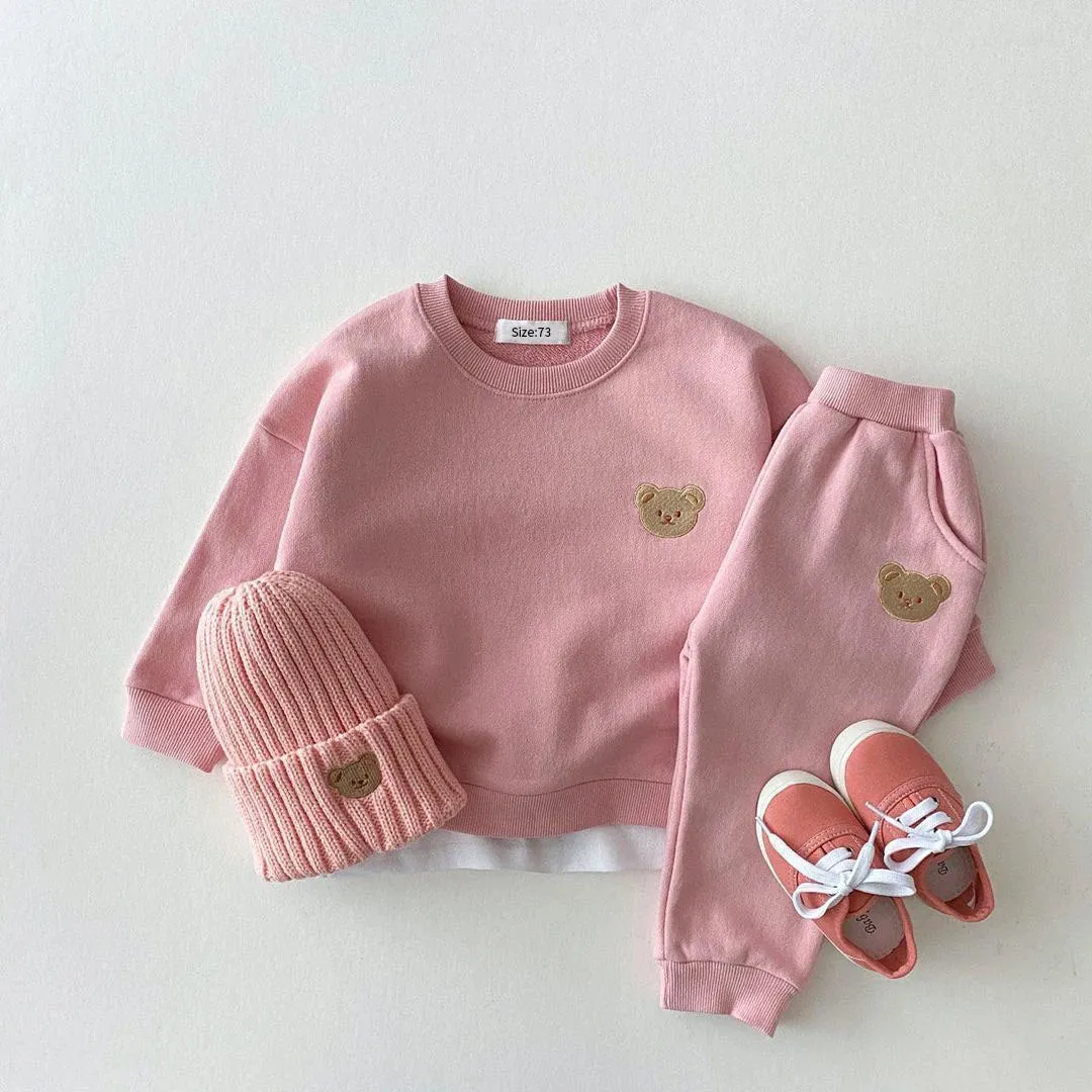 Autumn Sweatshirt and Pants Set for Babies and Toddlers