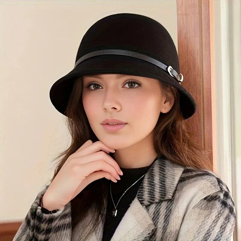 Autumn Winter Children's Versatile Bucket Hat Women's Warm Sun Hat