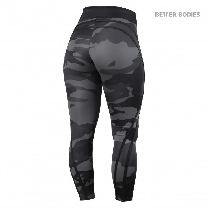 Better Bodies Camo High Tights - Dark Camo