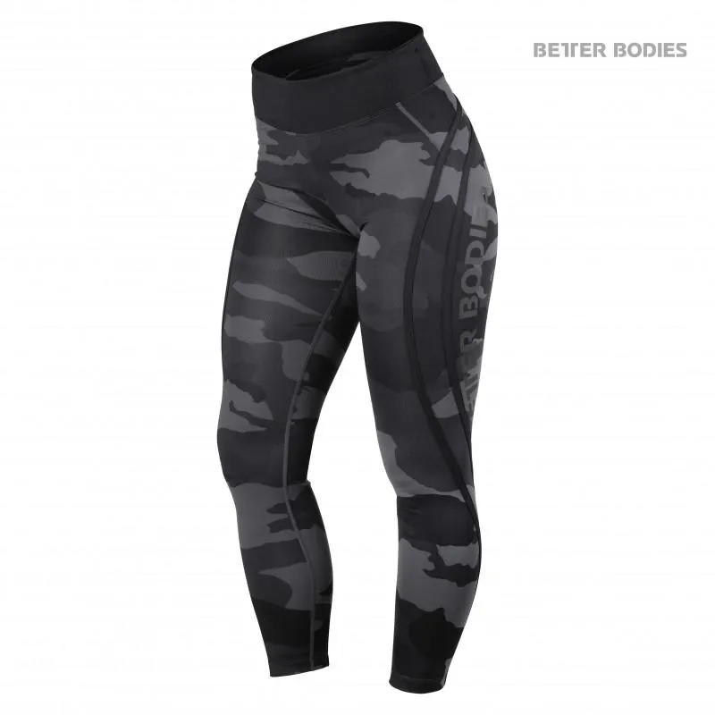 Better Bodies Camo High Tights - Dark Camo