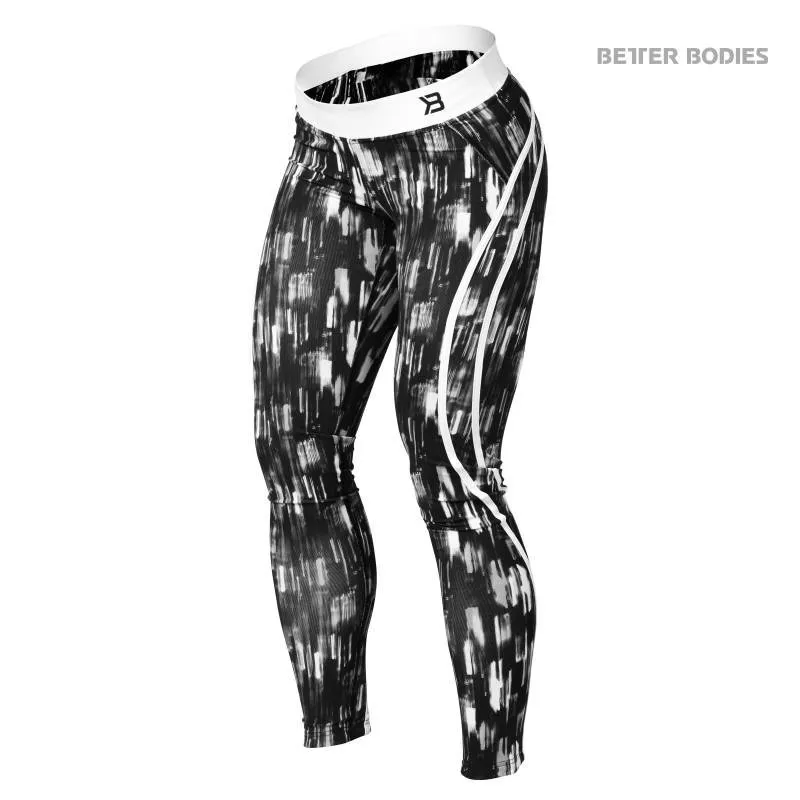 Better Bodies Manhattan Tights - Black-White