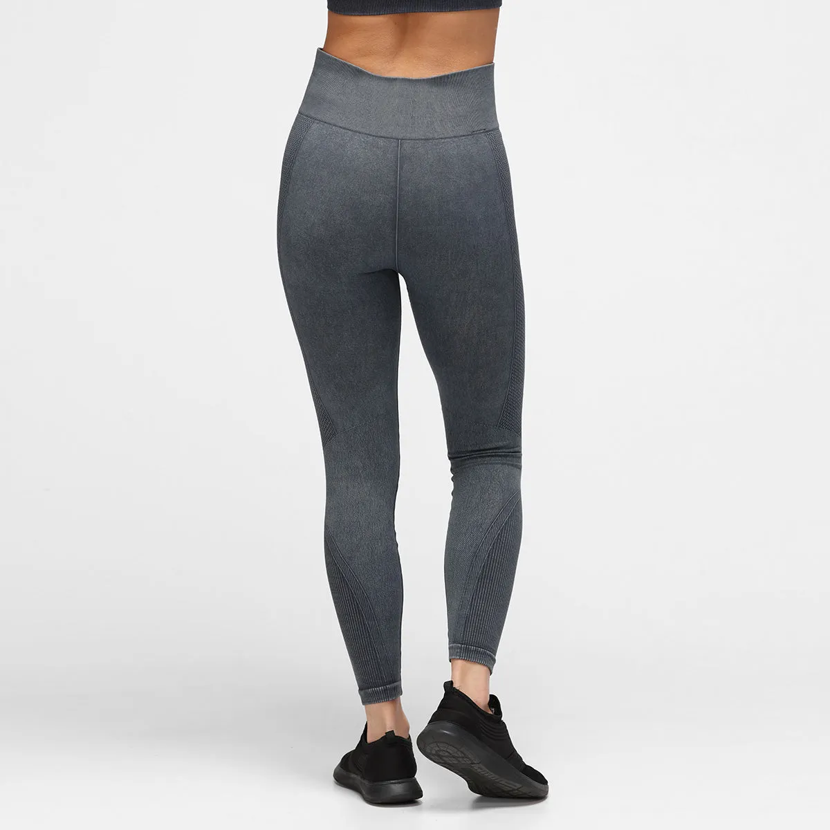 Black Denim Seamless Leggings