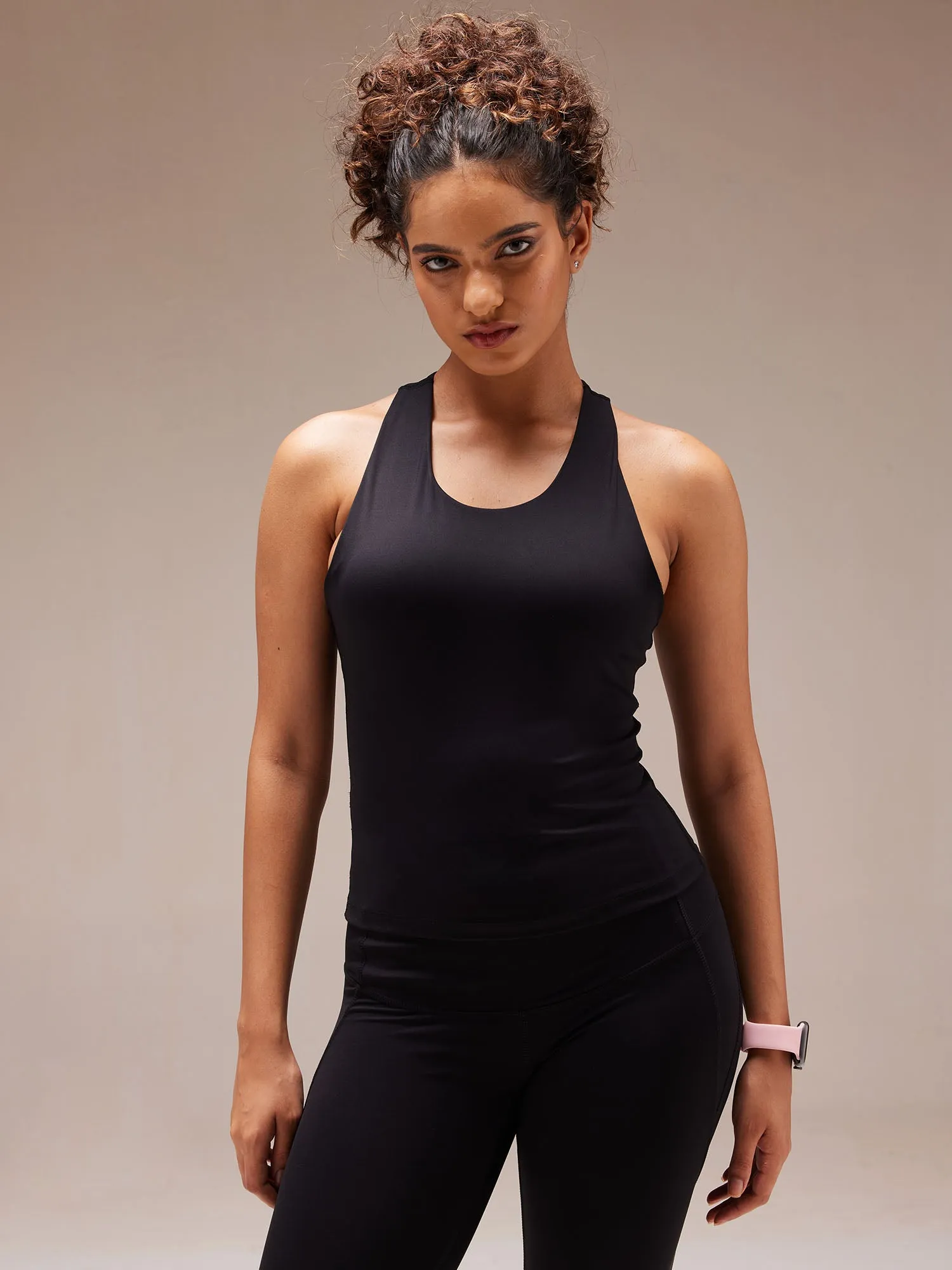 Black Racerback Tank