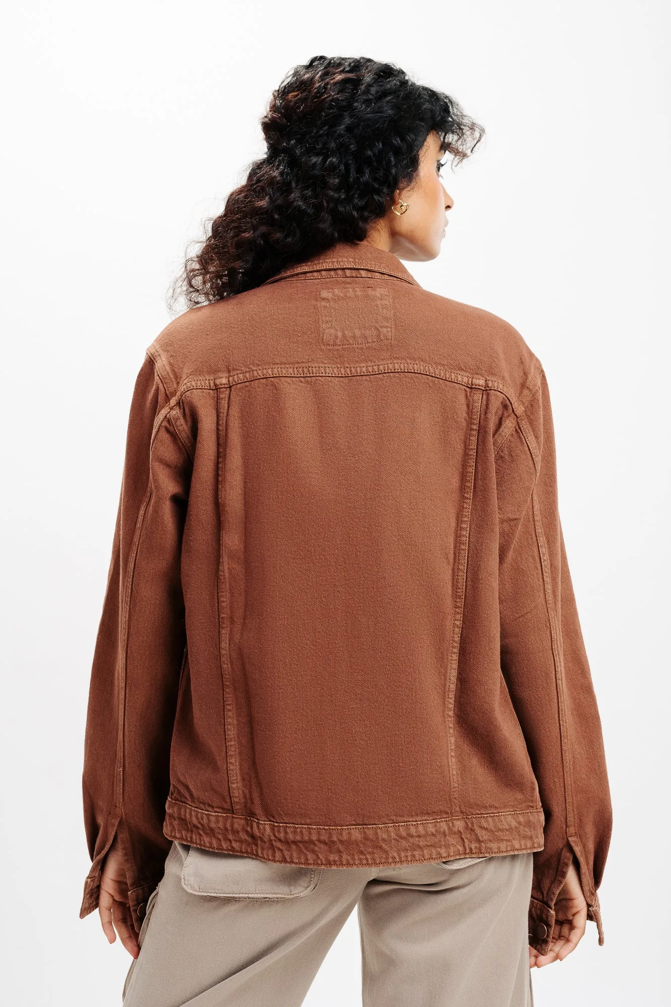 Brown Classic Trucker Denim Jacket