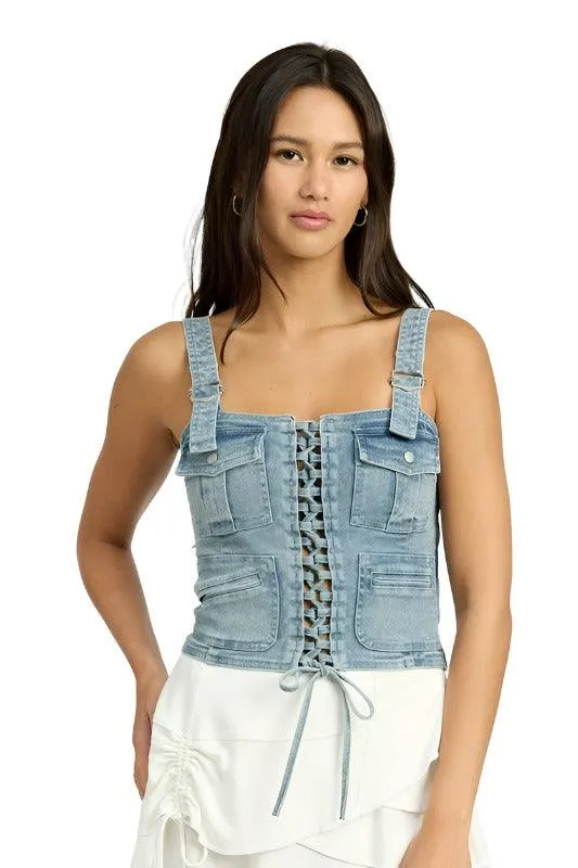 Cargo Denim Corset