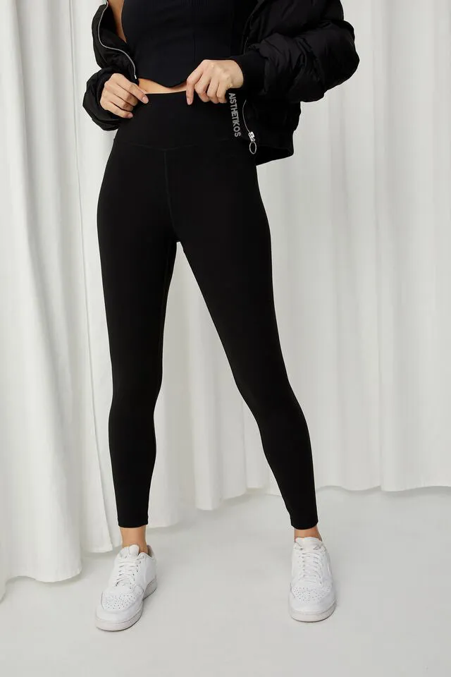 CLASSIC HIGH WAISTED LEGGINGS (Wine)