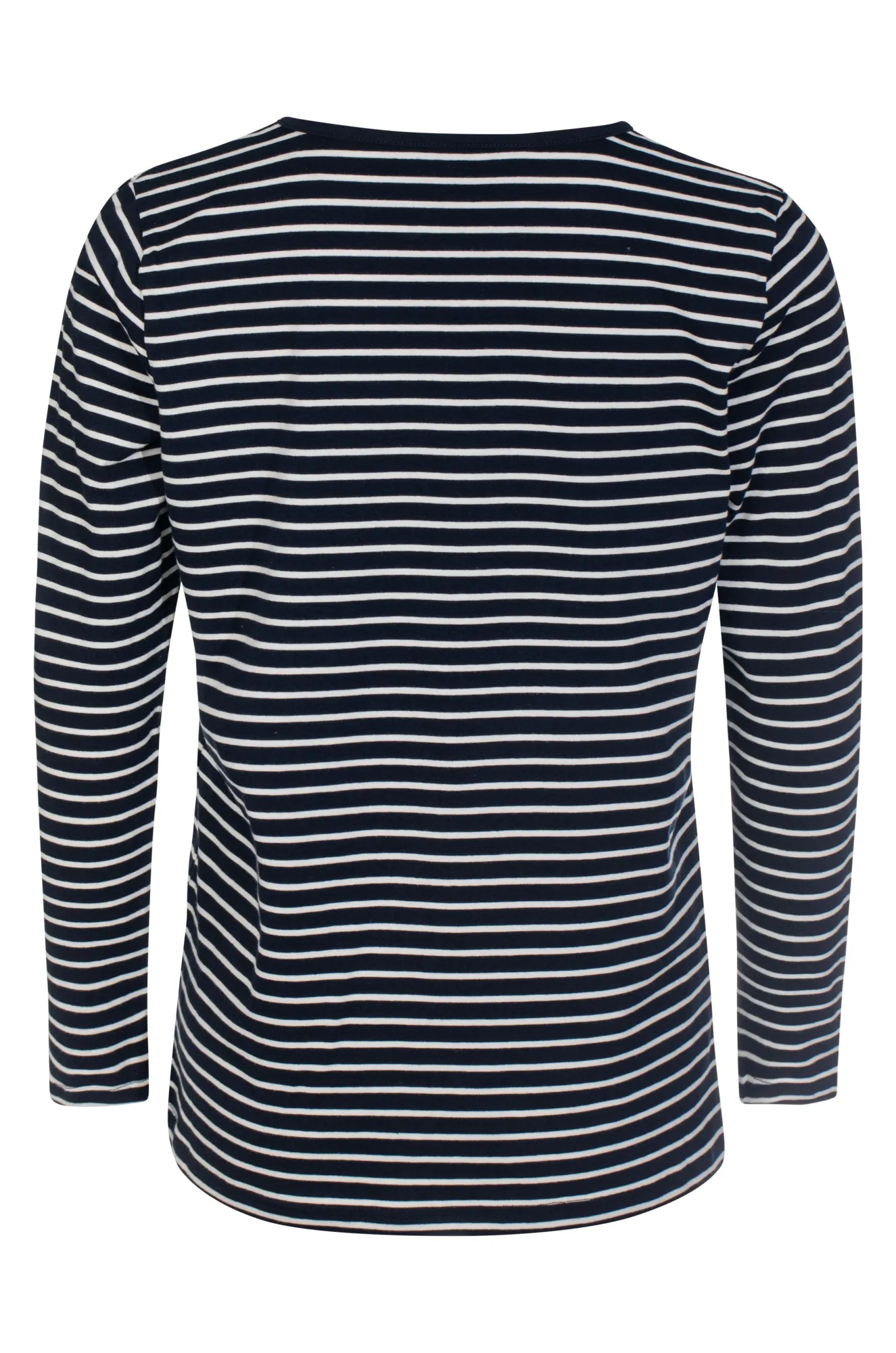 Crew neck Stripe Top | Navy Ivory | 6561ZZ