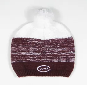 Culver Girly Blended Beanie - Maroon & White