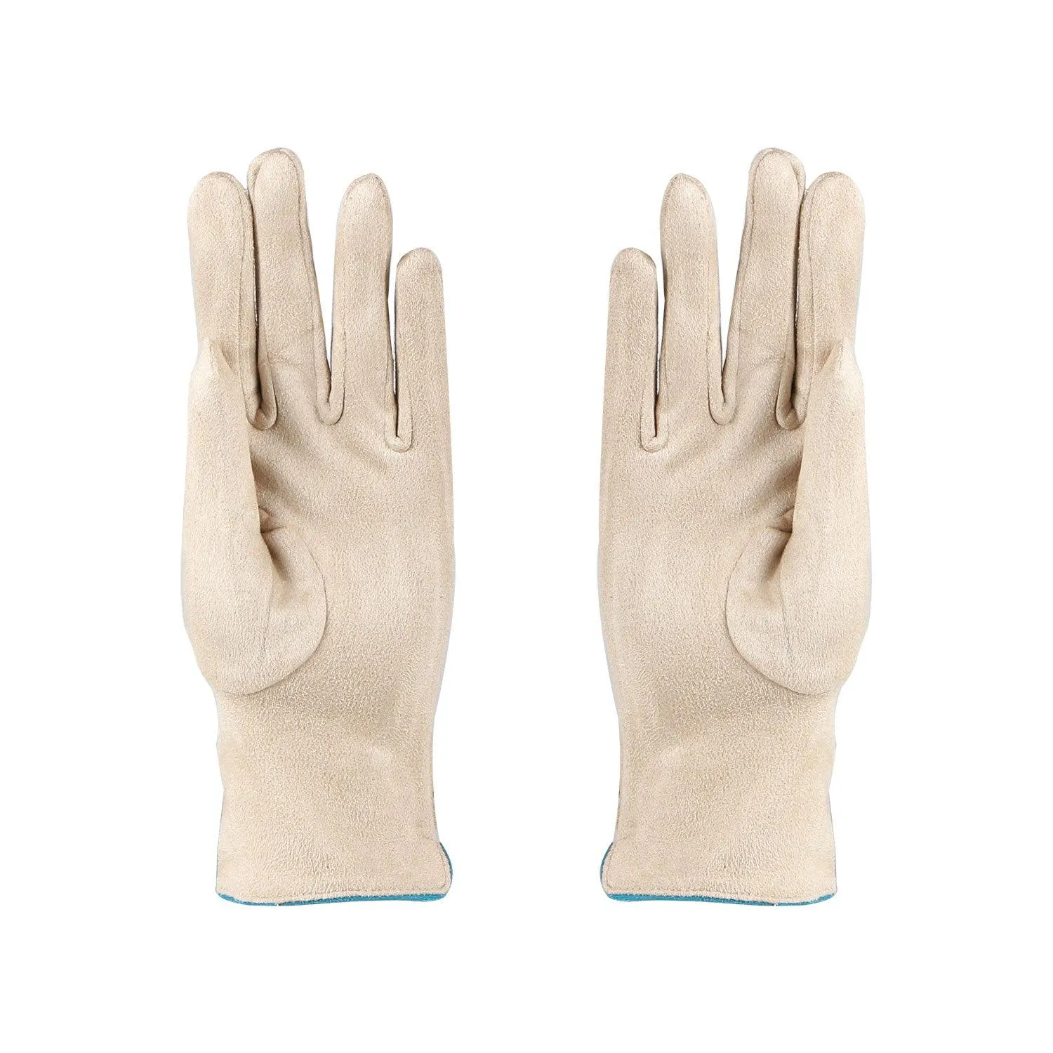 Designer Winter Gloves For Women - Off White