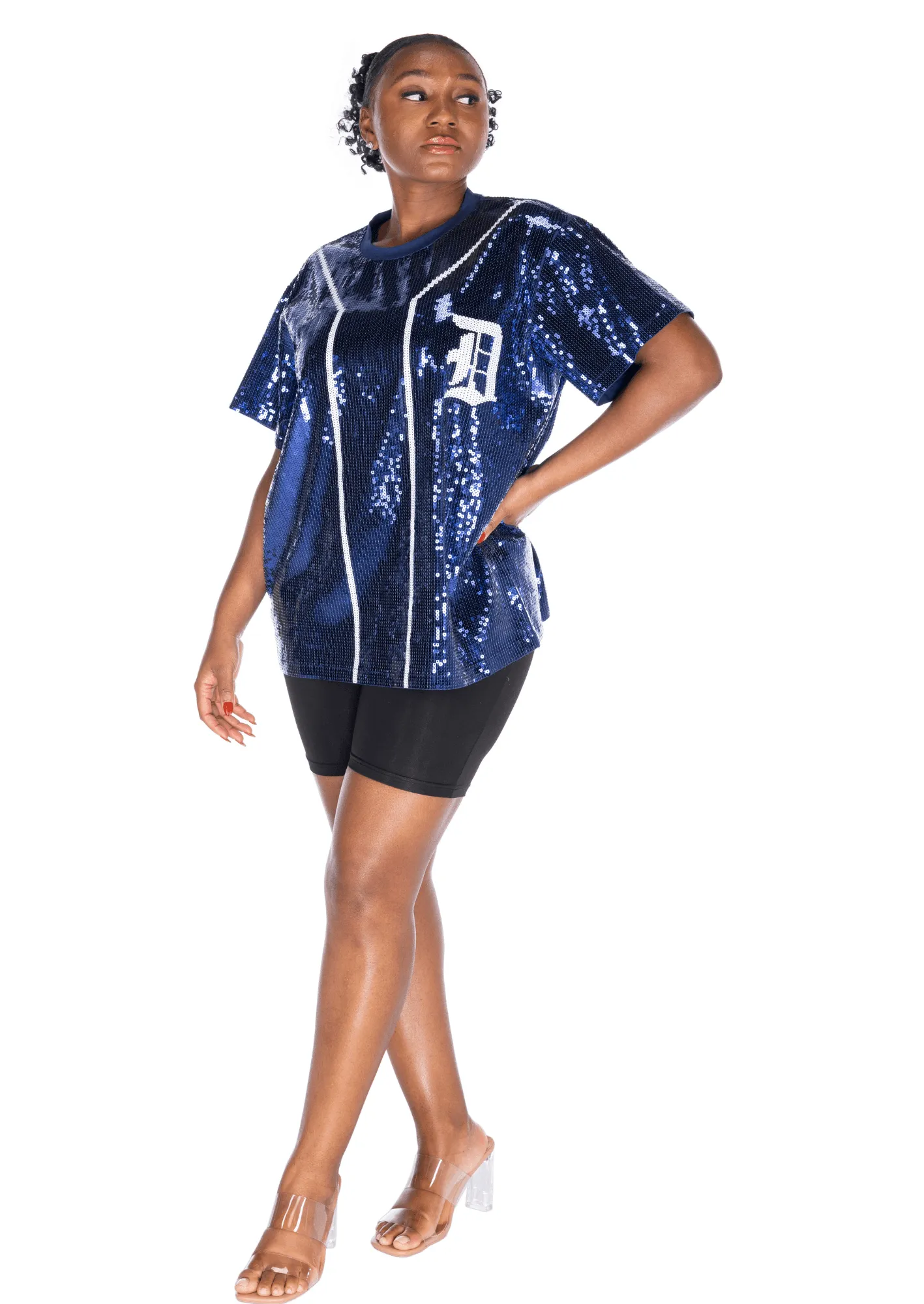 Detroit Baseball Sequin Shirt