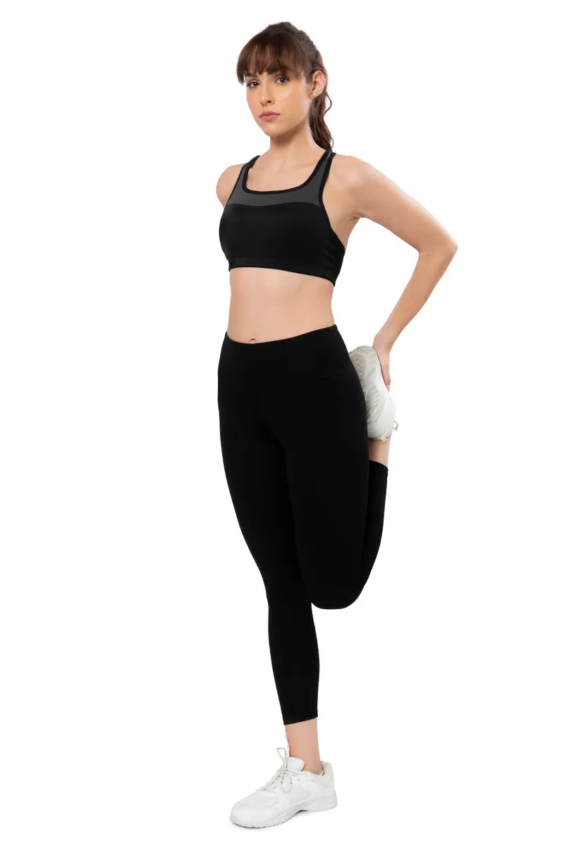 Energize High Rise Active Leggings - Jet Black