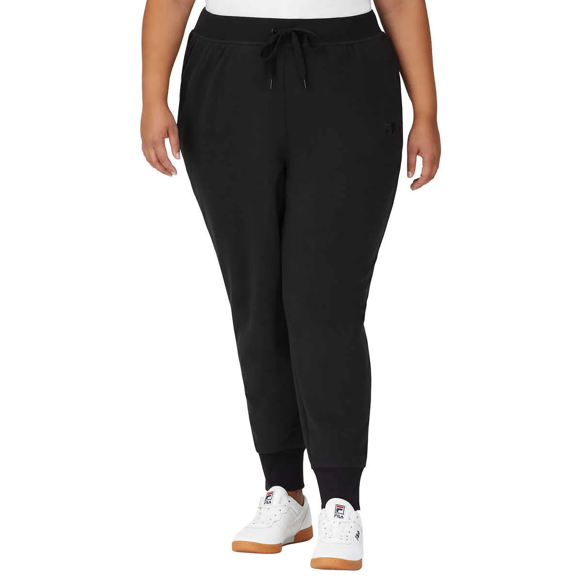 FILA Women's Soft Cotton Blend French Terry Active Pants Joggers