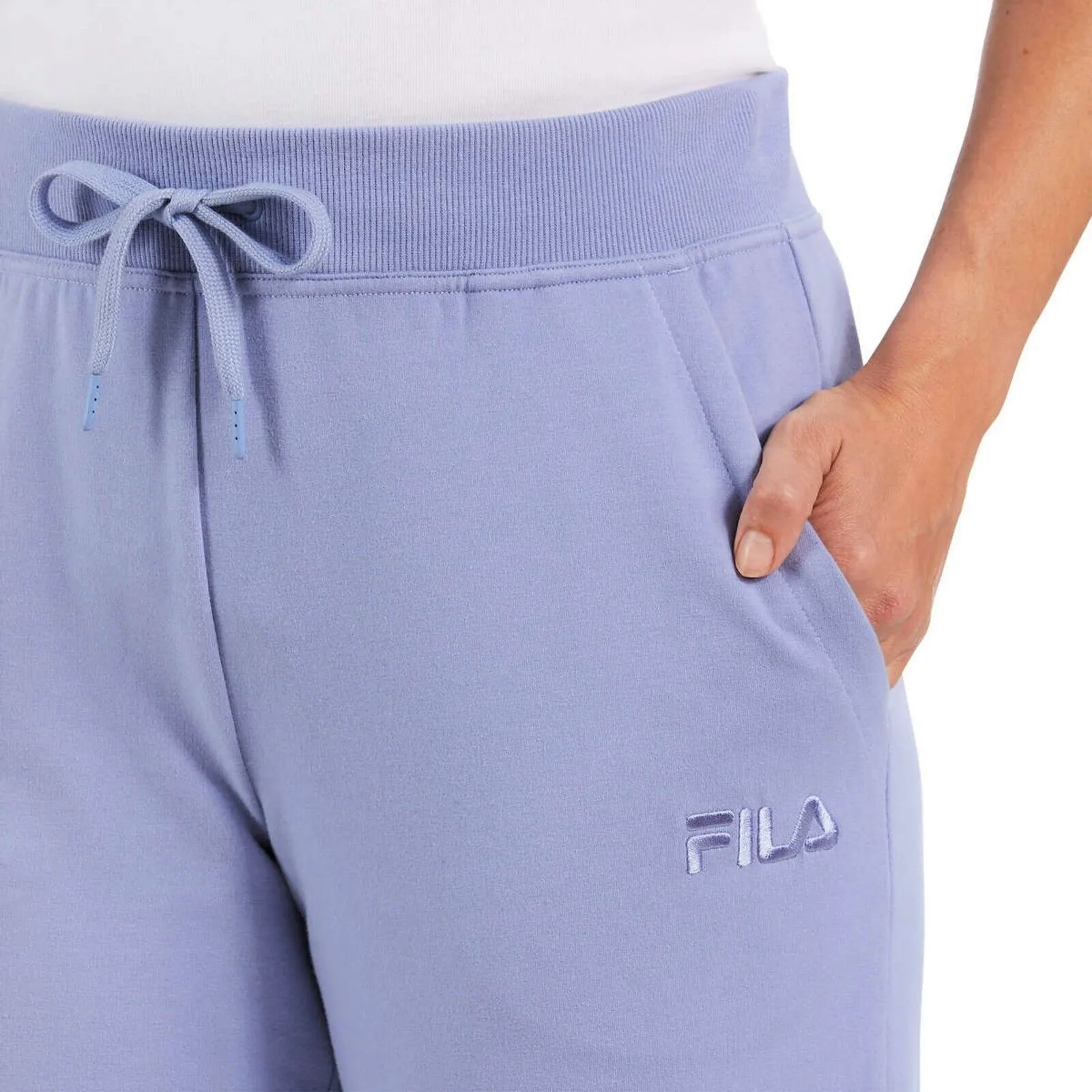 FILA Women's Soft Cotton Blend French Terry Active Pants Joggers