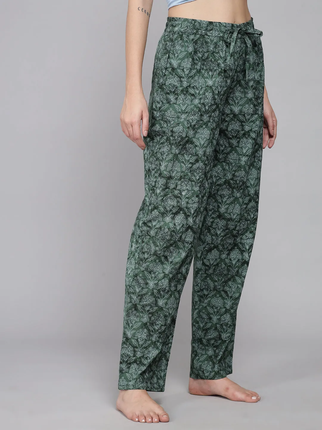 Floral Pyjama - Green