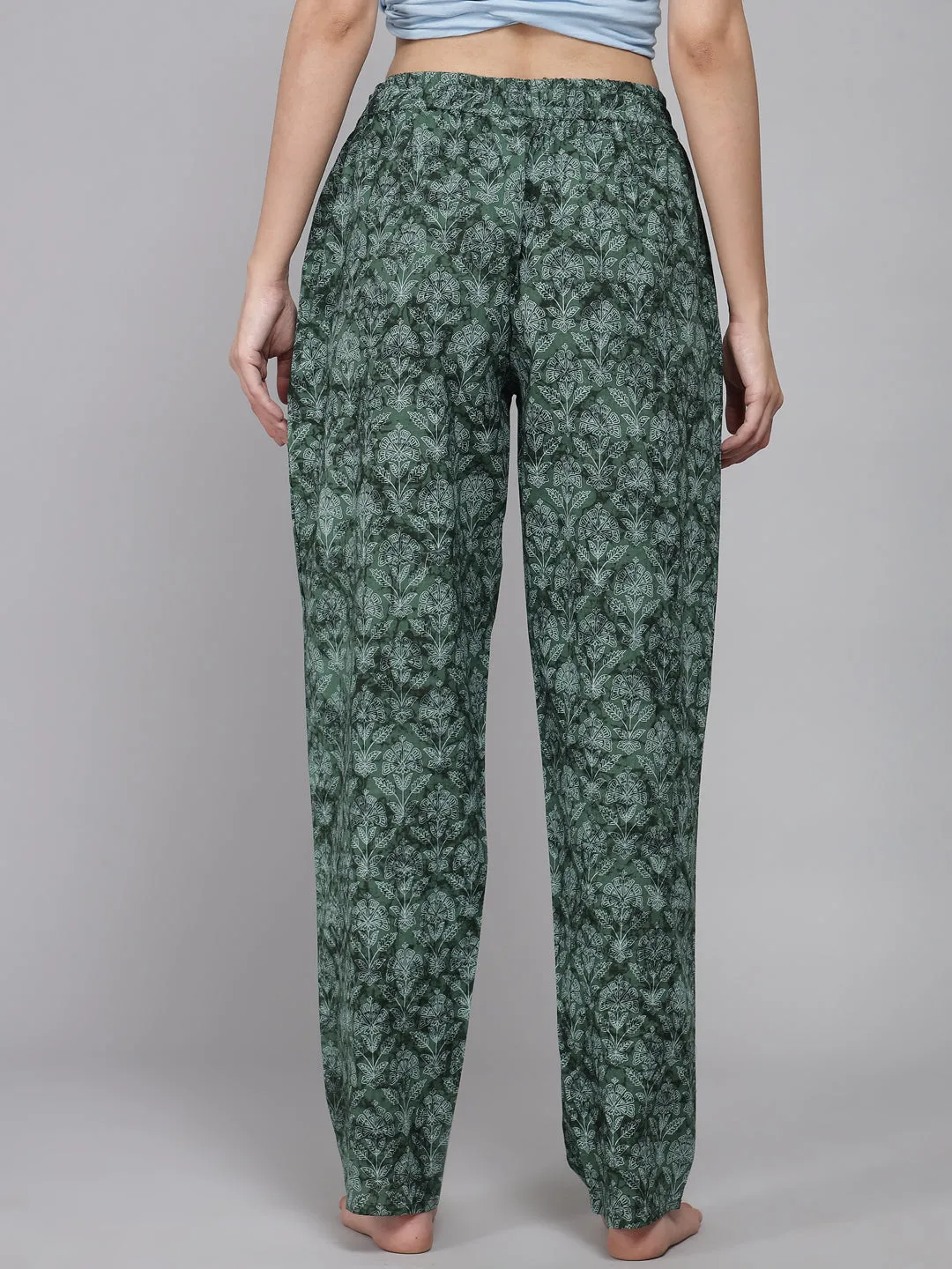 Floral Pyjama - Green