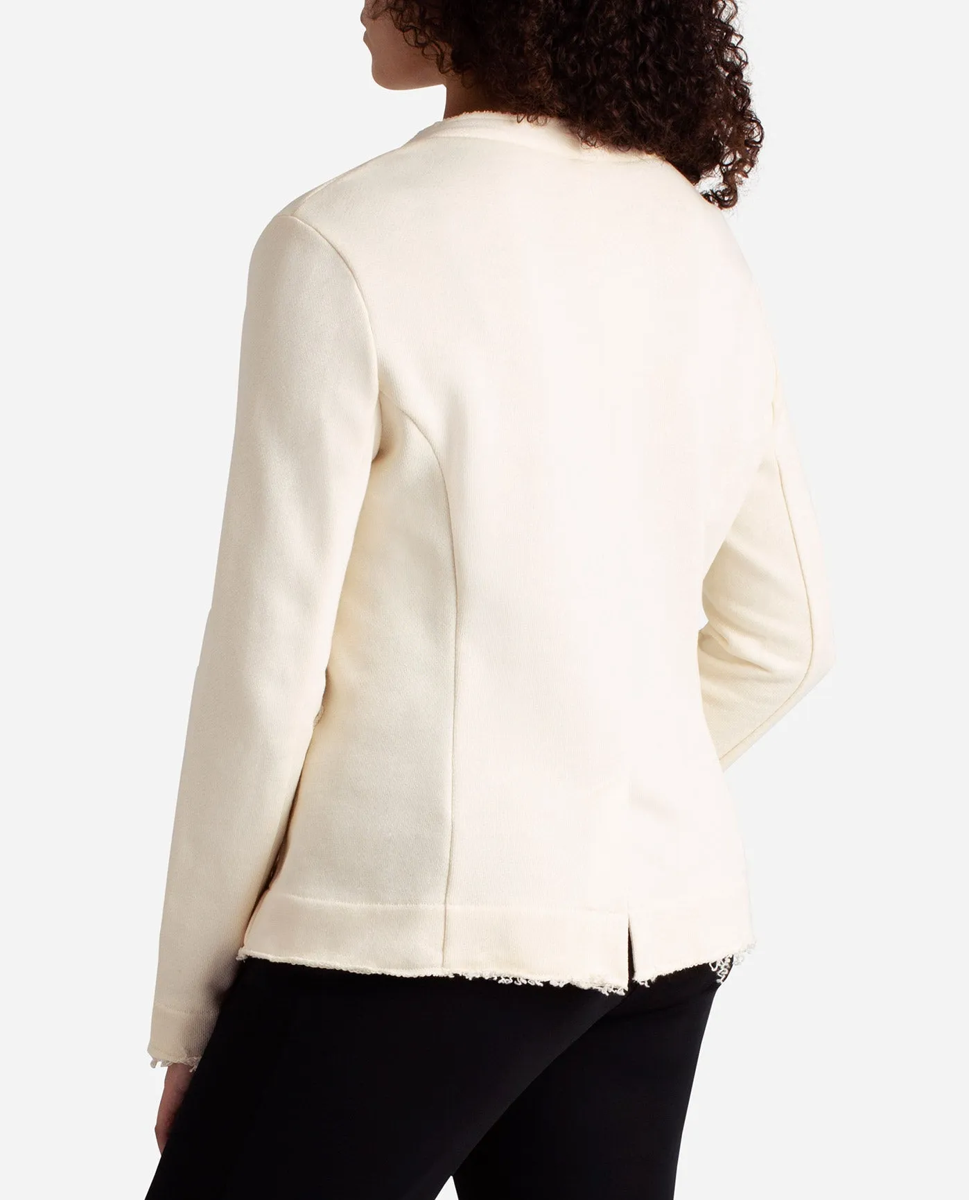 Frayed Edge Open Jacket