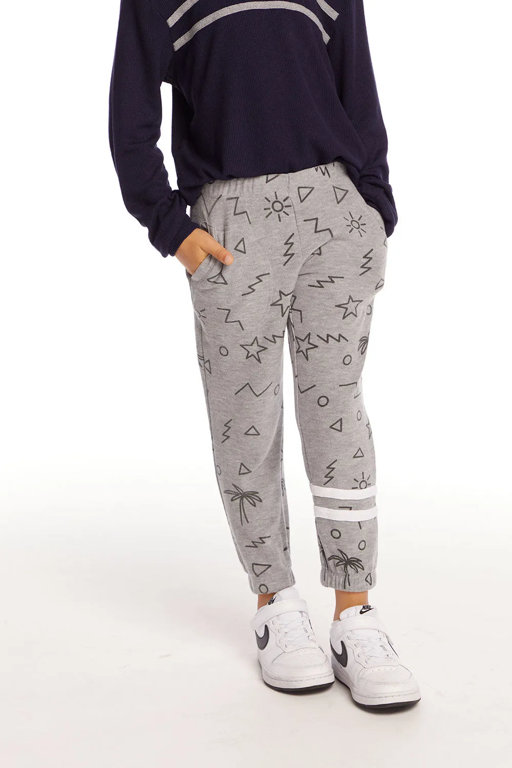 Geo Palms Boys Pant