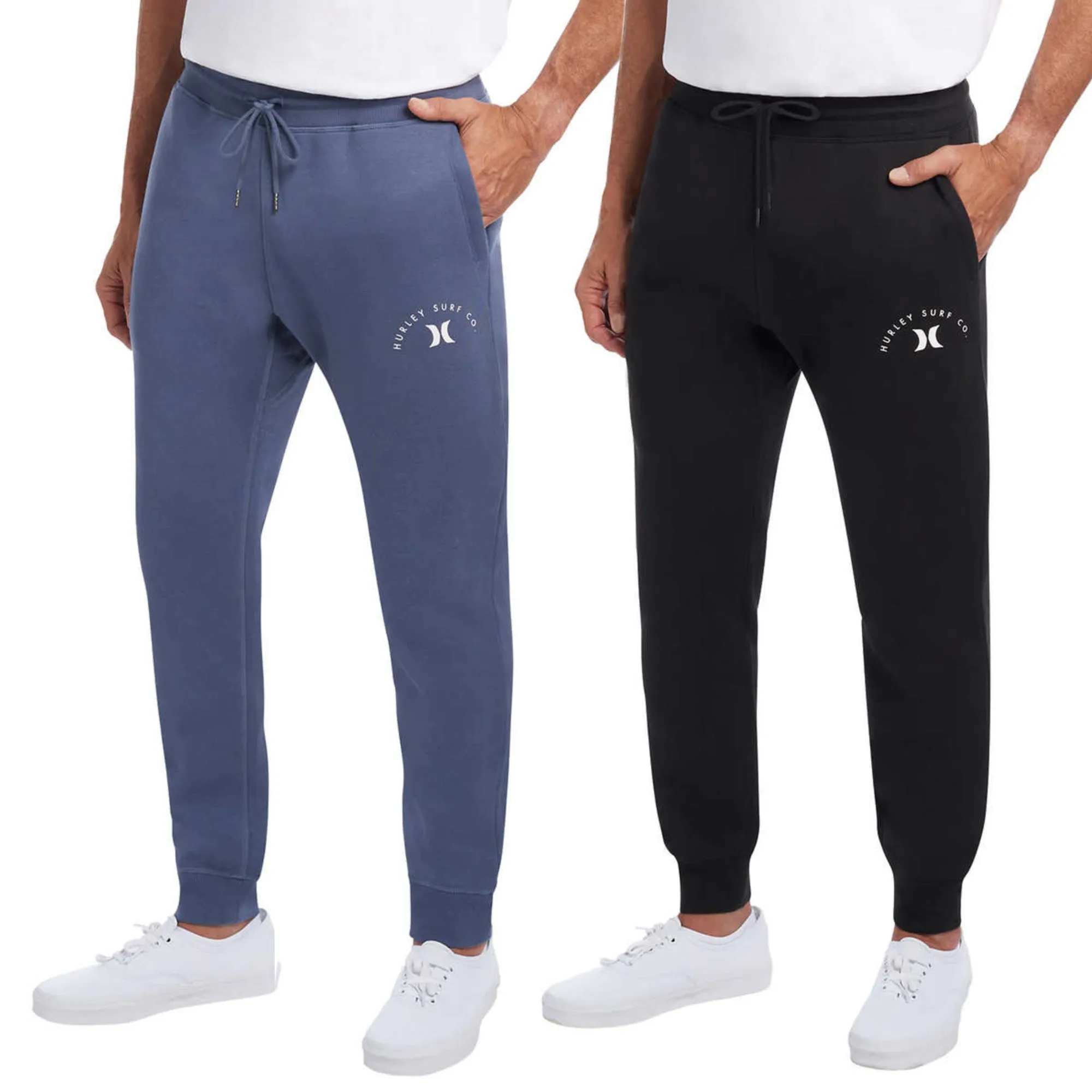 Hurley Men’s Ultra Soft Cotton Blend Fleece Casual Active Pants Joggers