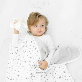 Imperfect Toddler Blanket, 4 Season™ Merino Wool & Organic Cotton Blanket, 52.5" x 40", Star White