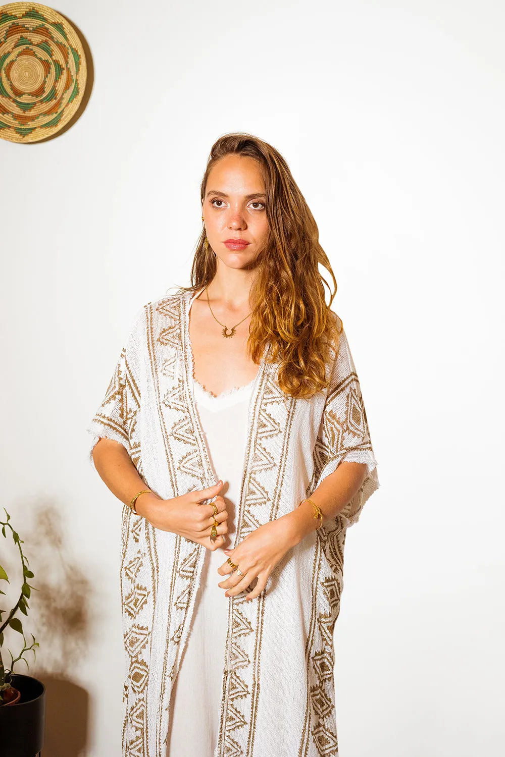 KIARA KAFTAN / KIMONO WHITE