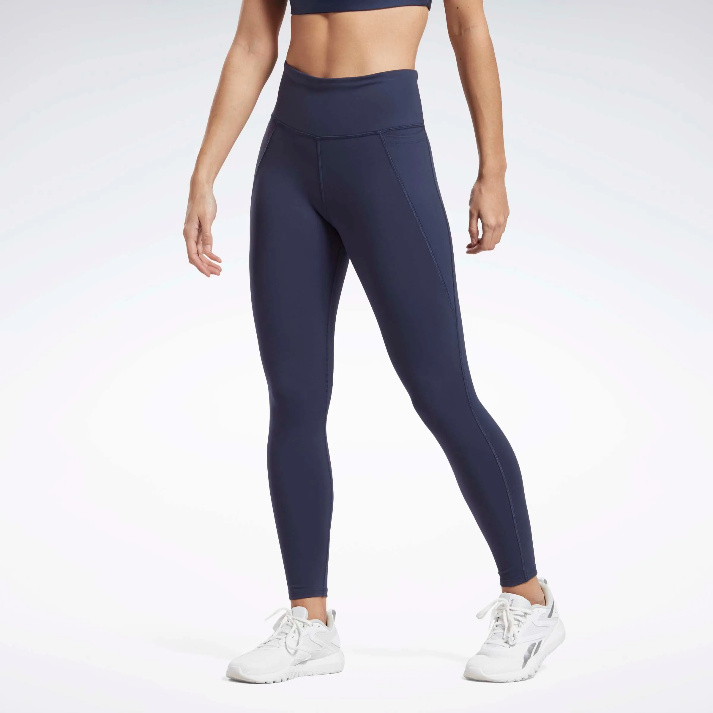 Lux High-Waisted Leggings Vector Navy