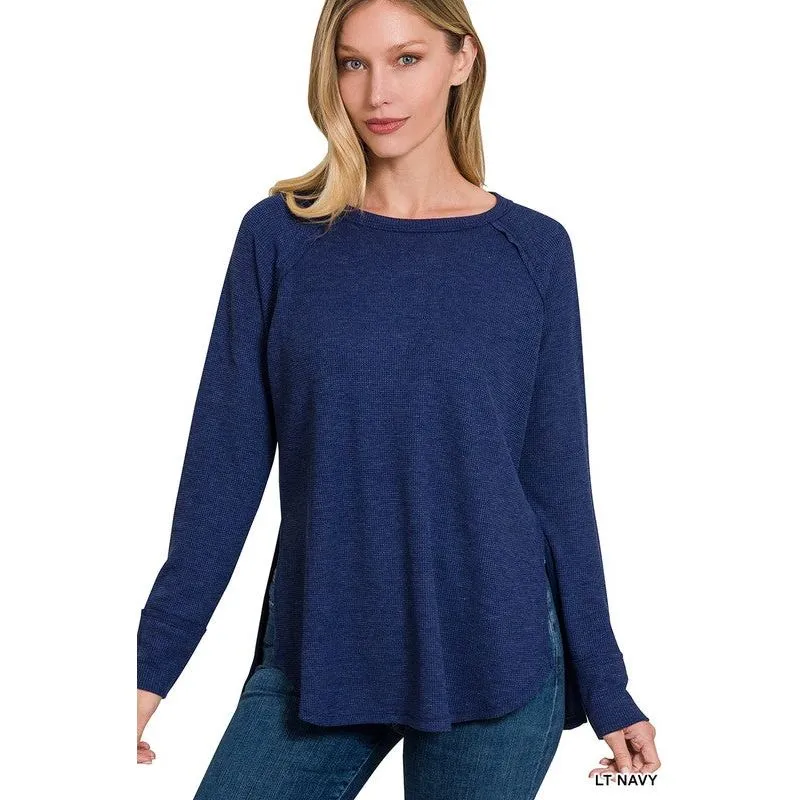 Melage Baby Waffle Long Sleeve Top