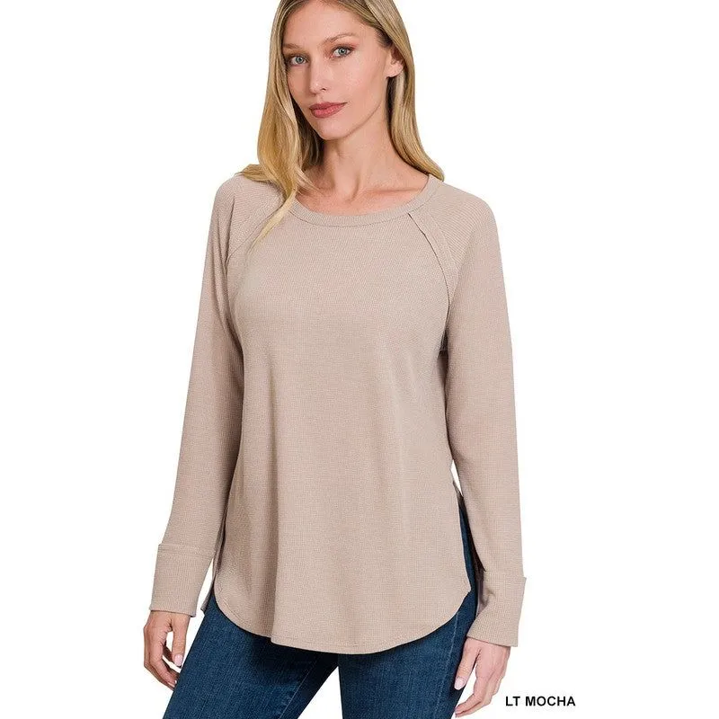 Melage Baby Waffle Long Sleeve Top