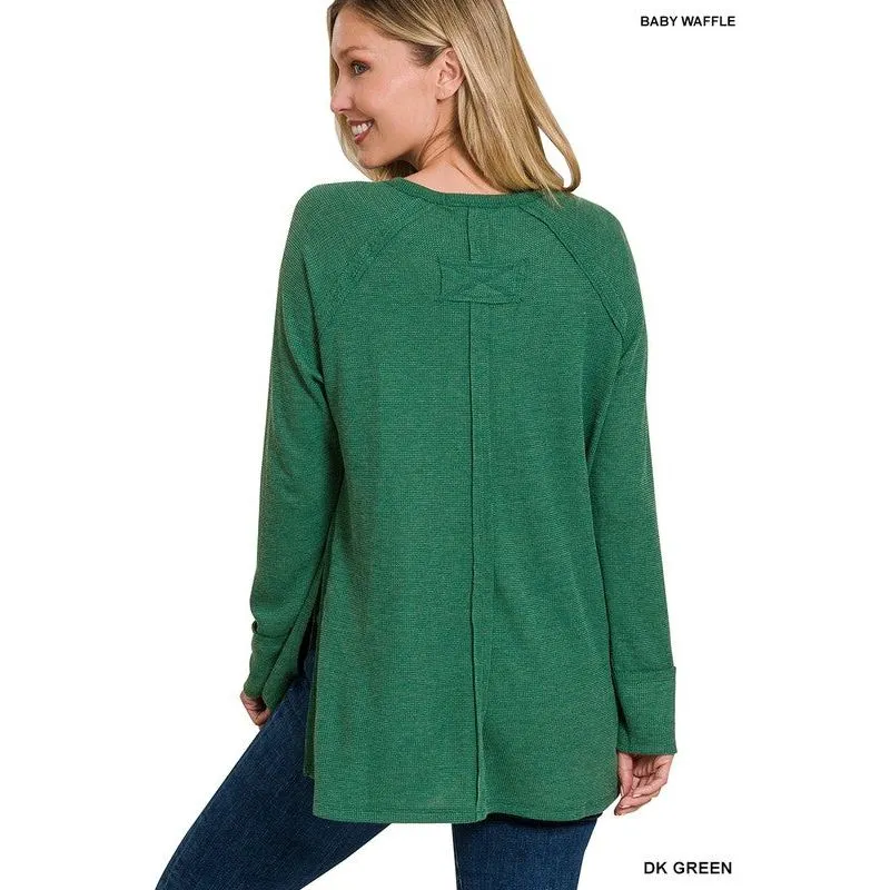 Melage Baby Waffle Long Sleeve Top