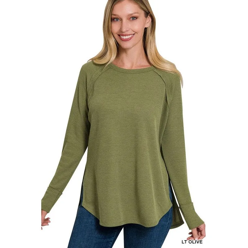 Melage Baby Waffle Long Sleeve Top