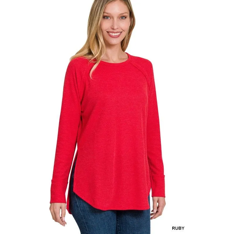 Melage Baby Waffle Long Sleeve Top