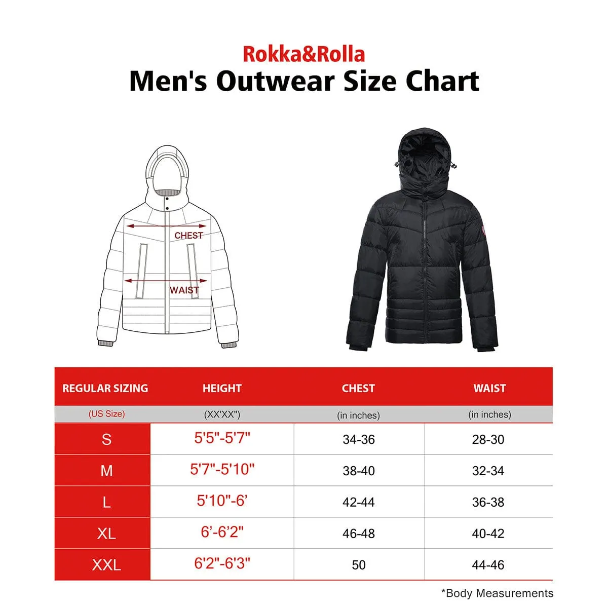 Men's Heavyweight Puffer Jacket Bubble Coat