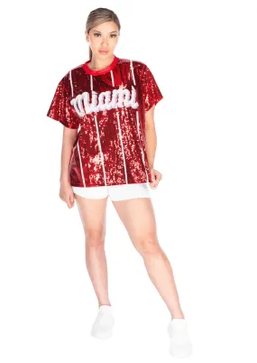 Miami Baseball Sequin Shirt