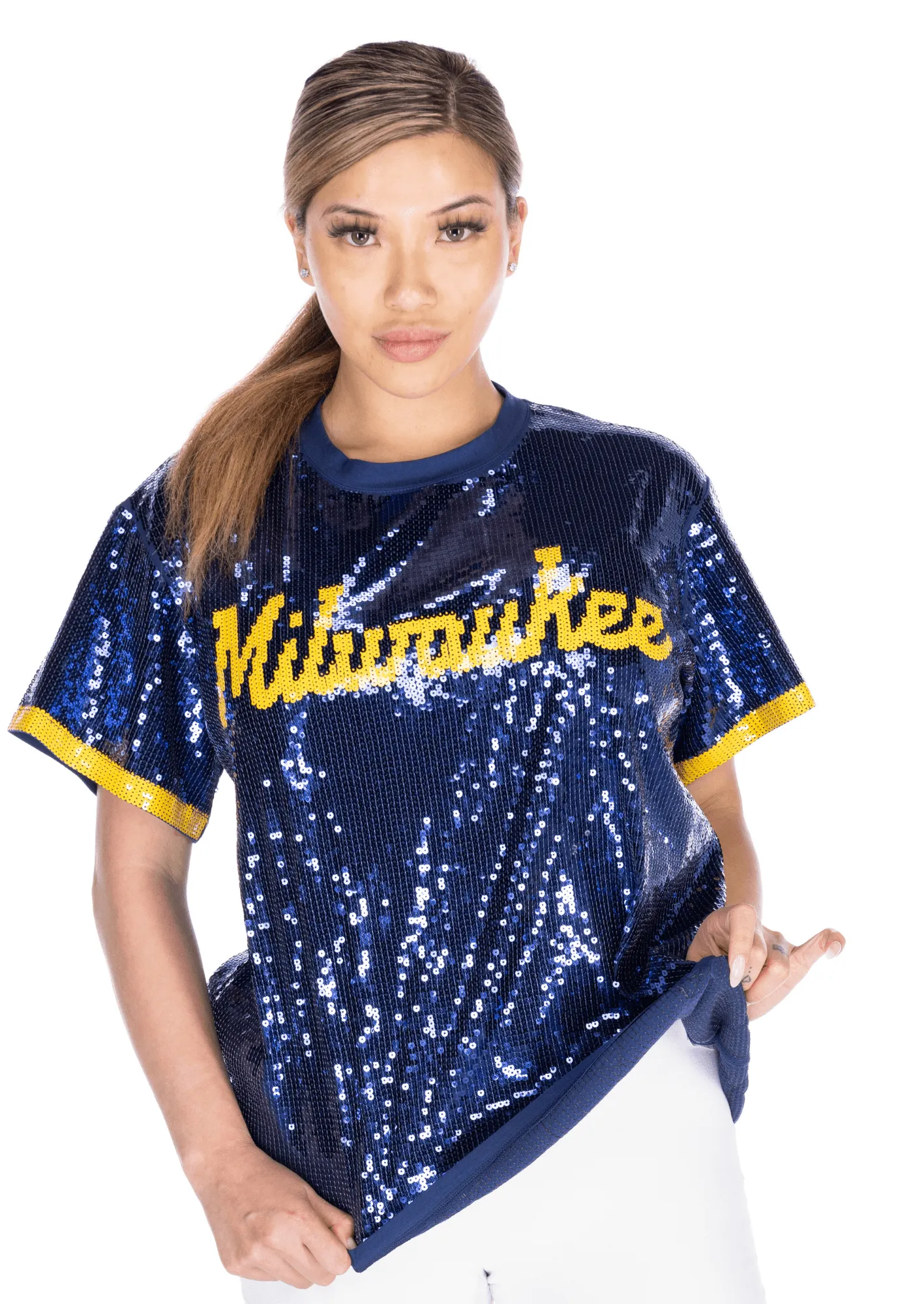 Milwaukee Baseball Sequin Shirt