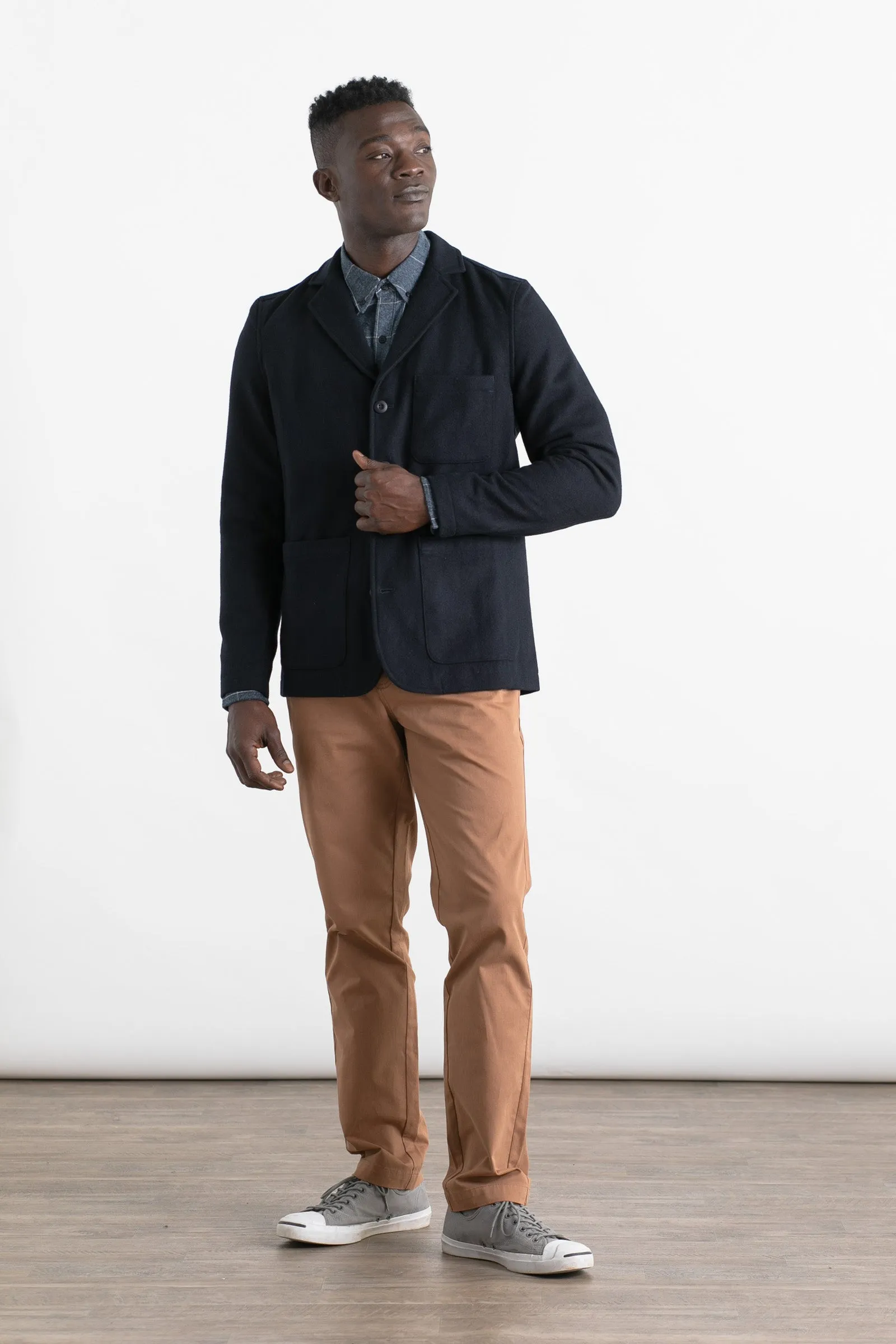 Nate Chore Blazer / Navy Wool