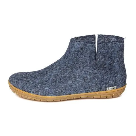 *NEW* Glerups Slipper - Ankle Boot Cut (Natural Rubber Sole)