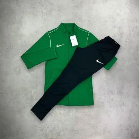 Nike Dri-Fit Tracksuit Set Green/ Black