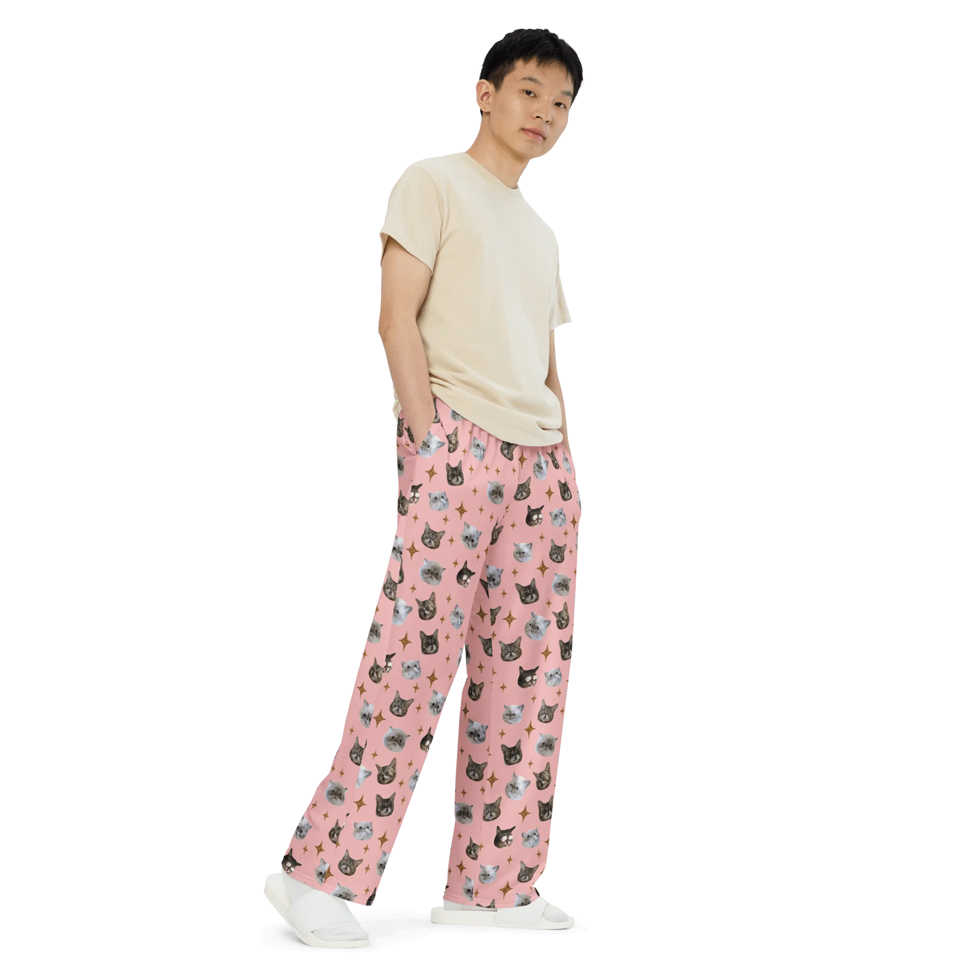 Pajama/Leisure Pants - BUB   Marbles Sparkle - Pink