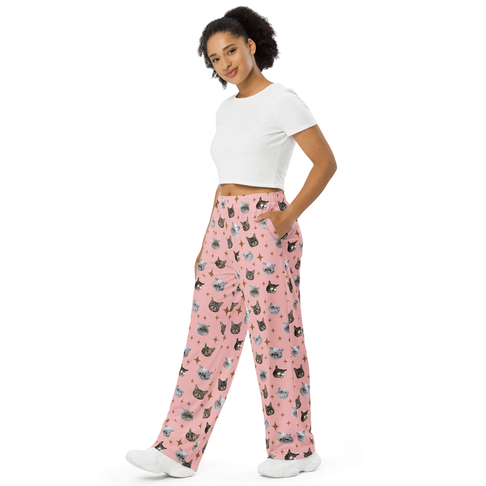 Pajama/Leisure Pants - BUB   Marbles Sparkle - Pink