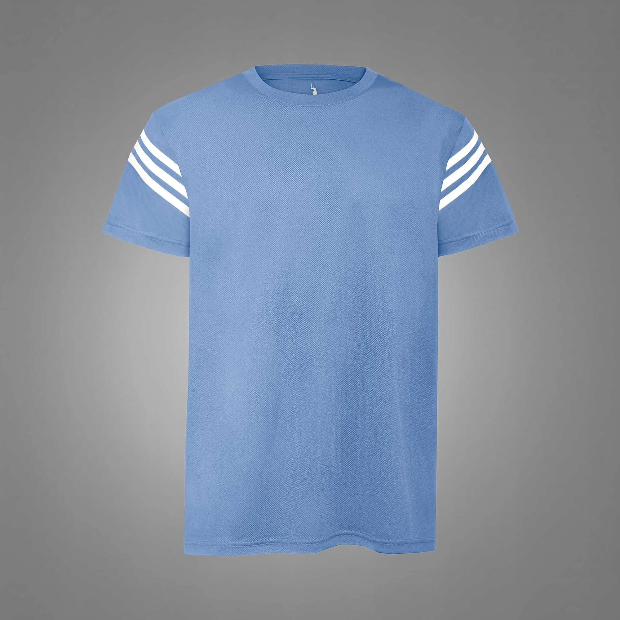 Polo Athletica Men's Shoulder Stripes Activewear Tee Shirt