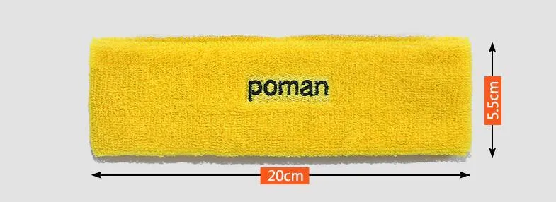 POMAN Unisex Soft Stretch Fitness Headband