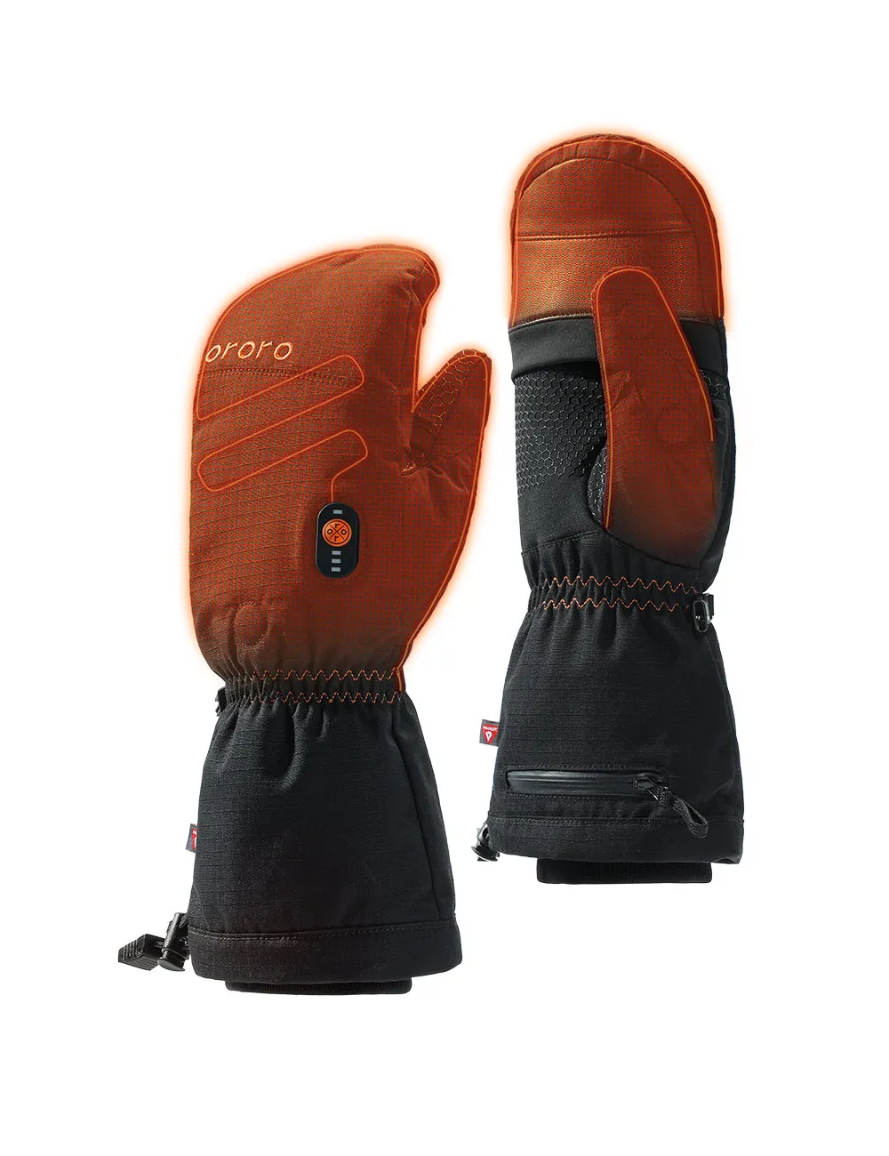 "Fargo" Heated Flip Top Mittens - Unisex