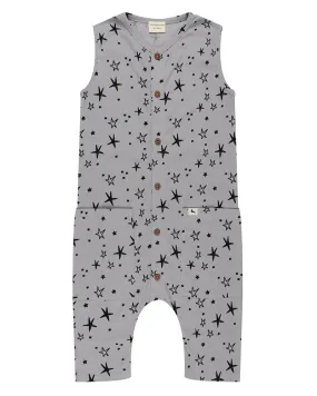 Shortie Dungaree with Star Print