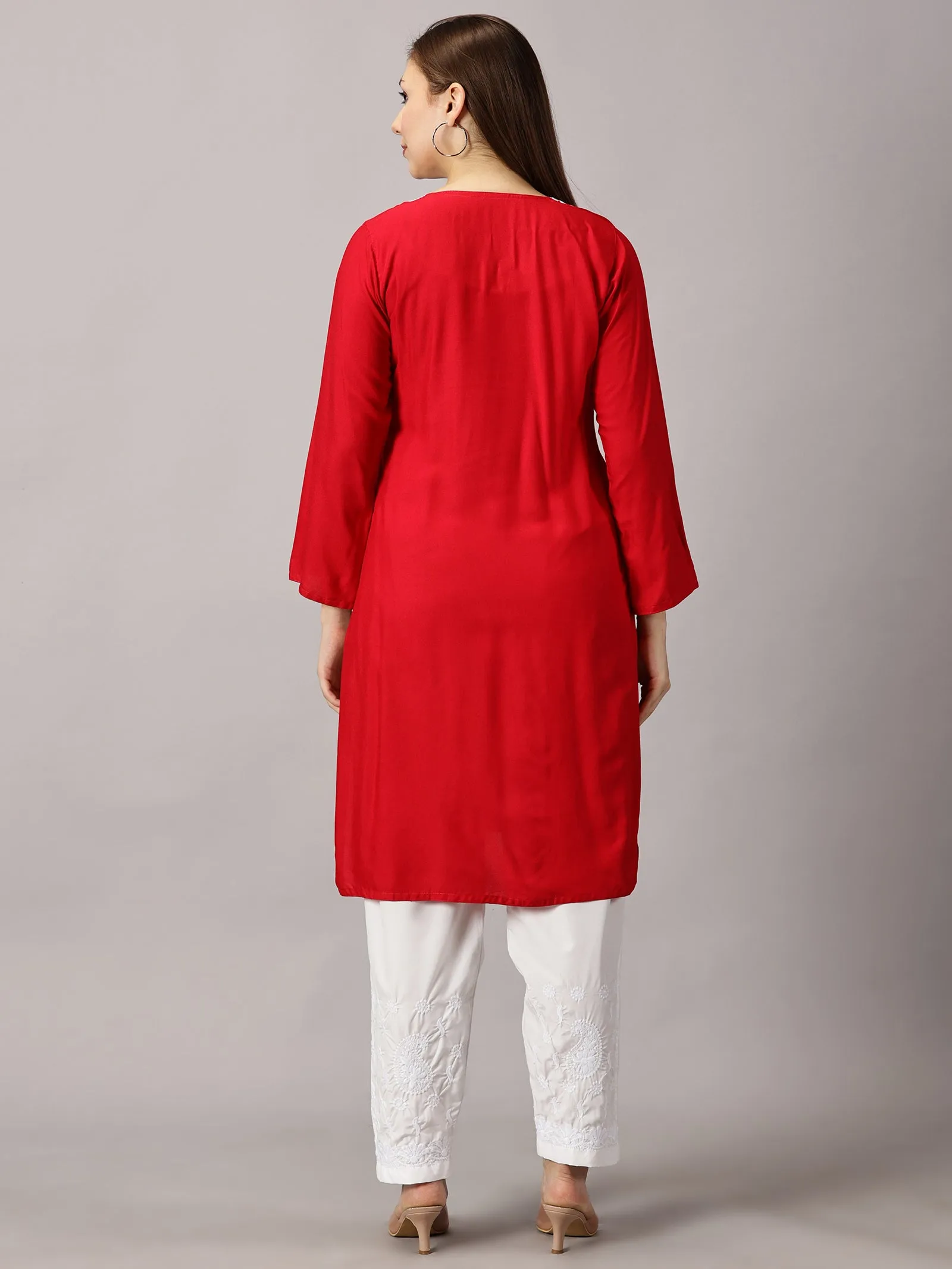 Soft rayon cotton kurti | Embroidered women’s kurti | Traditional ethnic wear