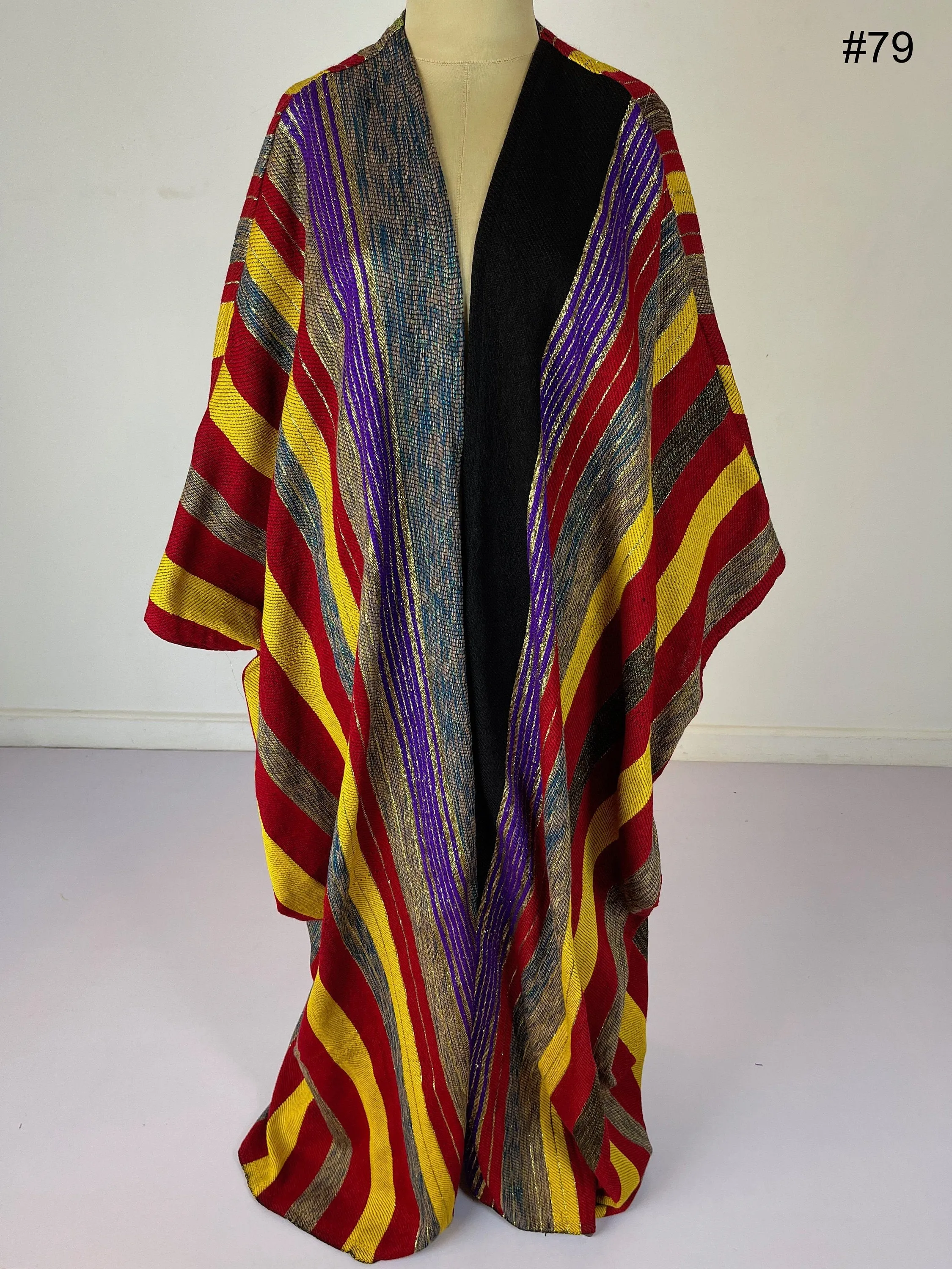 Stunning luxe hand loomed wool Kimono, Winter Wool Kimono, Winter kimono, Bohemian Kimono, Colorful Abaya, Handmade Abaya, Kimonos for women