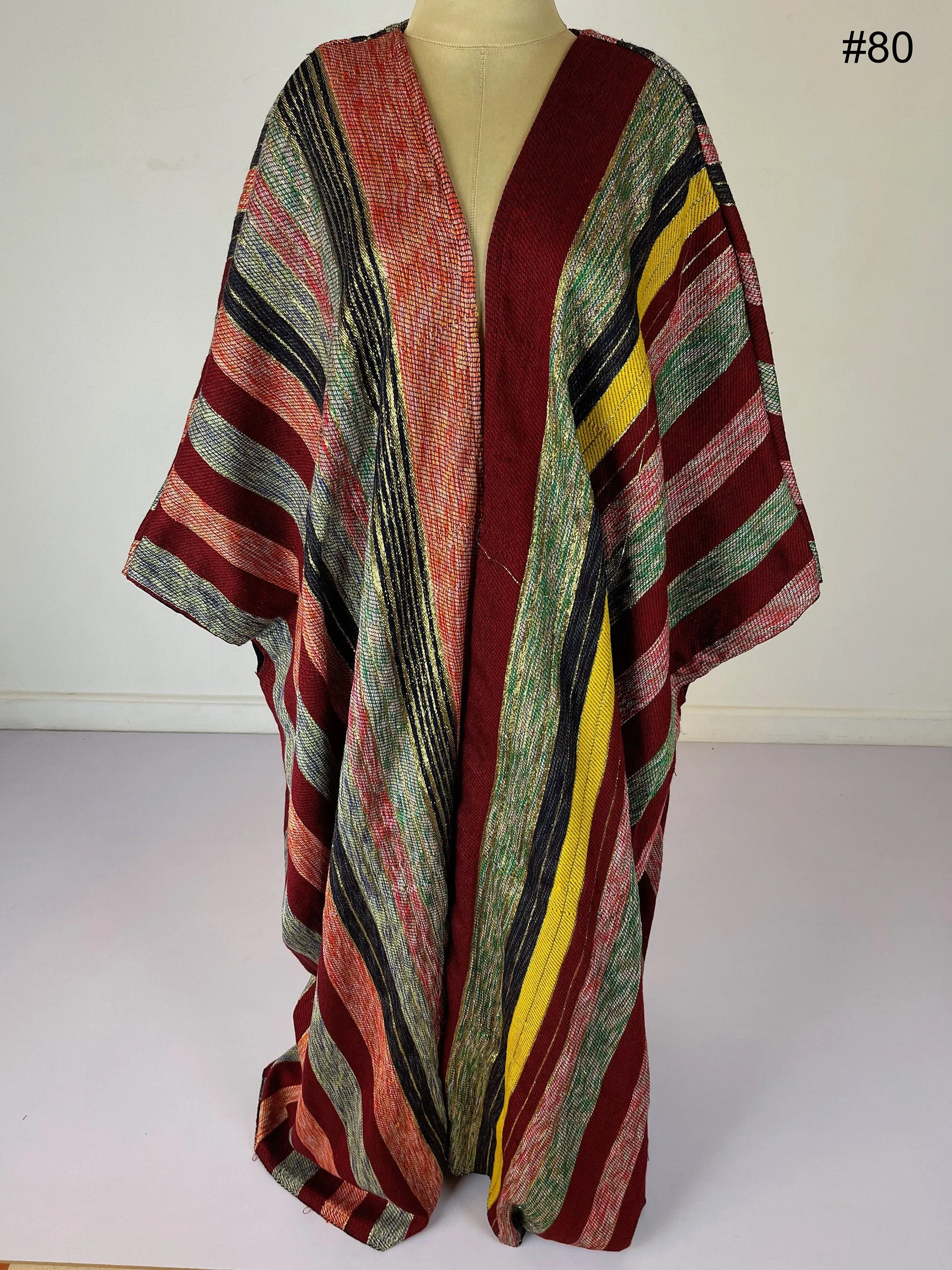 Stunning luxe hand loomed wool Kimono, Winter Wool Kimono, Winter kimono, Bohemian Kimono, Colorful Abaya, Handmade Abaya, Kimonos for women