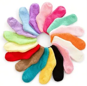 Thermal fuzzy terry socks perfect for winter. 2.50/pair