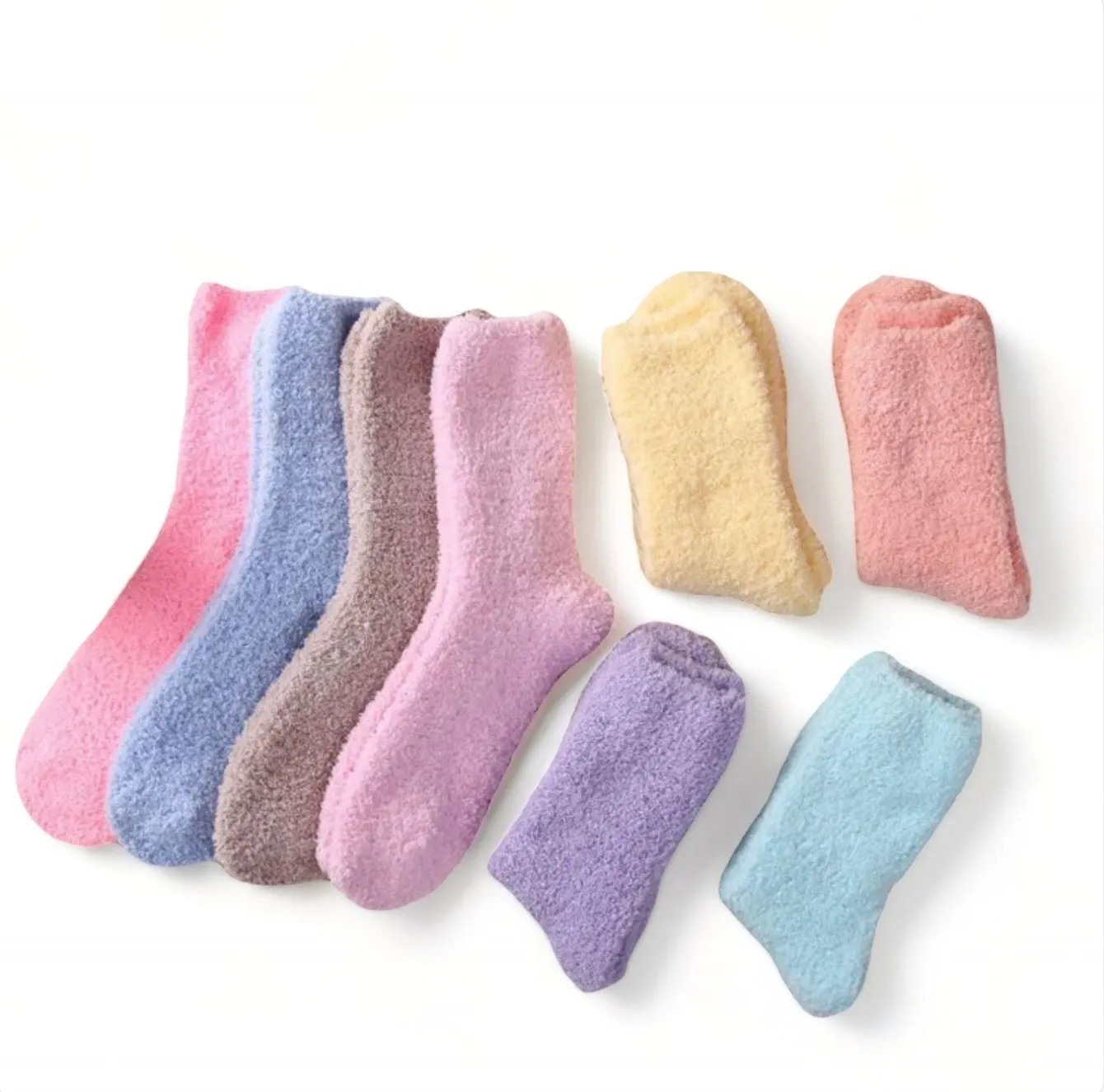 Thermal fuzzy terry socks perfect for winter. 2.50/pair